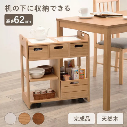 キッチンワゴン MUD-6410 幅56cm 奥行き30cm 高さ62cm