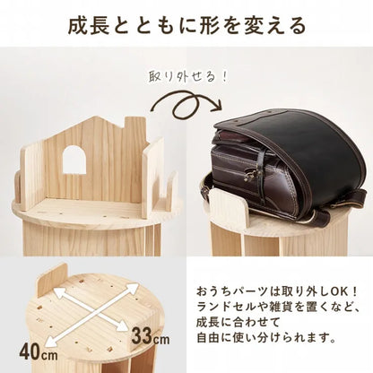 丸回転ラック 3段 MUD-6433 幅44cm 奥行き44cm 高さ97.5cm