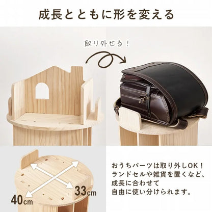 丸回転ラック 4段 MUD-6434 幅44cm 奥行き44cm 高さ122.5cm