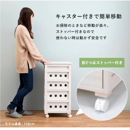 ストッカー MUD-6605 幅30cm 奥行40cm 高さ79cm