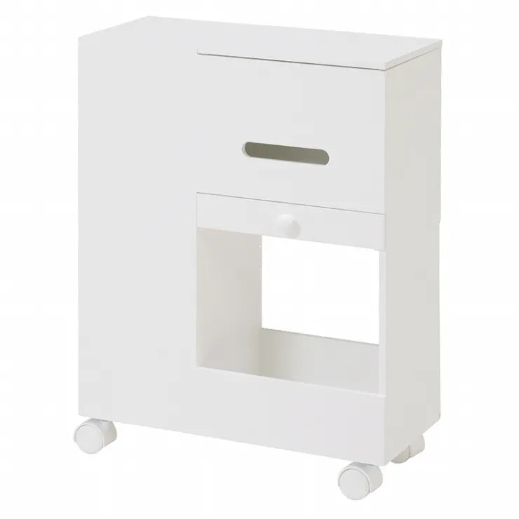 コスメワゴン MUD-6648WH 幅44cm 奥行き20cm 高さ57cm