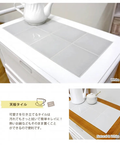 キッチンワゴン MW-3709 幅59cm 奥行き30cm 高さ73cm