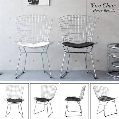 ワイヤーチェア PCK-022N ハリー・ベルトイア 幅53.5cm 奥行き58.5cm 高さ81cm 座面高さ42cm