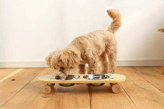 フードボウル ペットフード PETTO SK8PLATE スケートプレート 幅45cm 奥行き15cm 高さ7cm