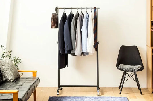 頑丈ハンガーラック PH-80-MB 幅82cm 奥行き41.5cm 高さ99.5～163cm 耐荷重80kg