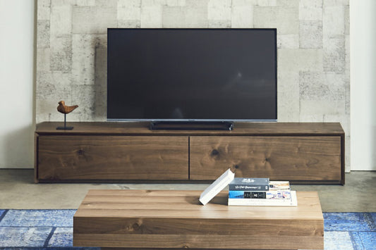 天然木 テレビボード RAICHO 日本製 幅200cm 奥行き40cm 高さ35cm