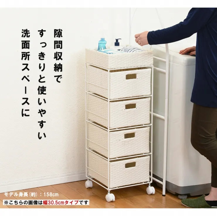ランドリーラック RAN-2411 幅40.5cm 奥行30.5cm 高さ85cm