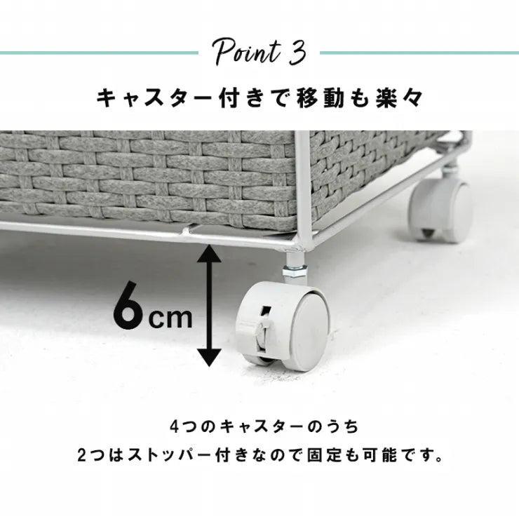 ランドリーラック RAN-2411 幅40.5cm 奥行30.5cm 高さ85cm