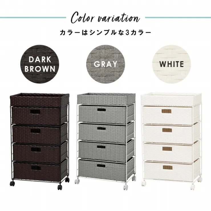 ランドリーラック RAN-2412 幅50.5cm 奥行30.5cm 高さ85cm