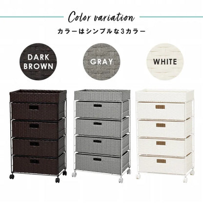 ランドリーラック RAN-2412 幅50.5cm 奥行30.5cm 高さ85cm