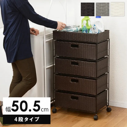 ランドリーラック RAN-2412 幅50.5cm 奥行30.5cm 高さ85cm