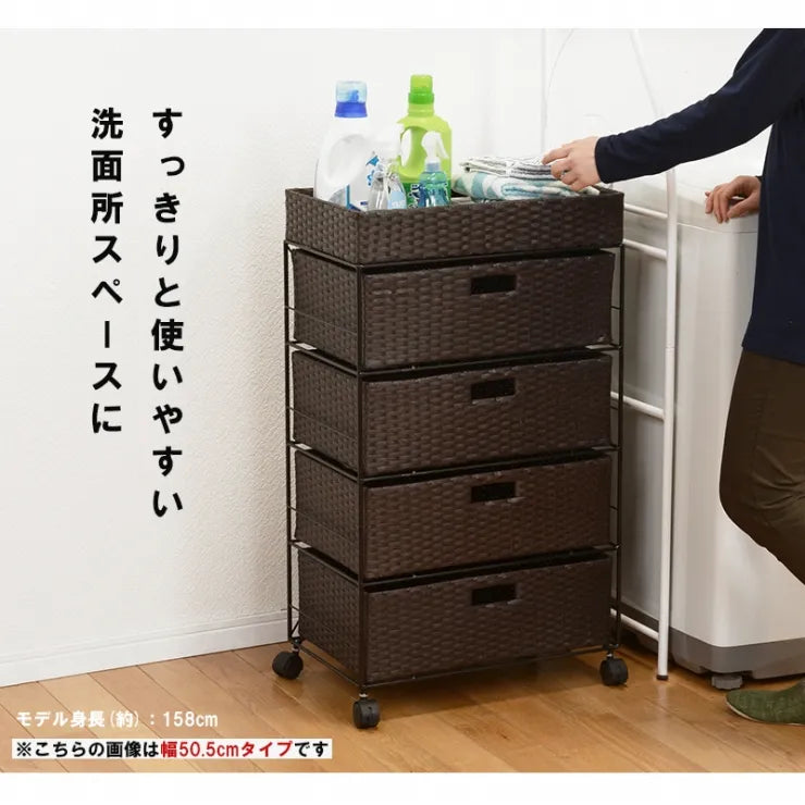 ランドリーラック RAN-2413 幅60.5cm 奥行き30.5cm 高さ85cm