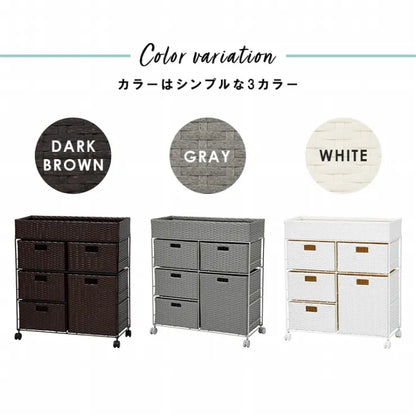 ランドリーラック RAN-2417 幅70.5cm 奥行30.5cm 高さ79cm