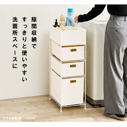 ランドリーラック RAN-2420 幅25.5cm 奥行き40.5cm 高さ80cm