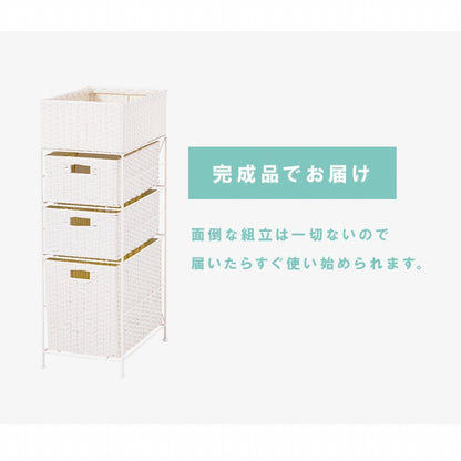 ランドリーラック RAN-2420 幅25.5cm 奥行き40.5cm 高さ80cm
