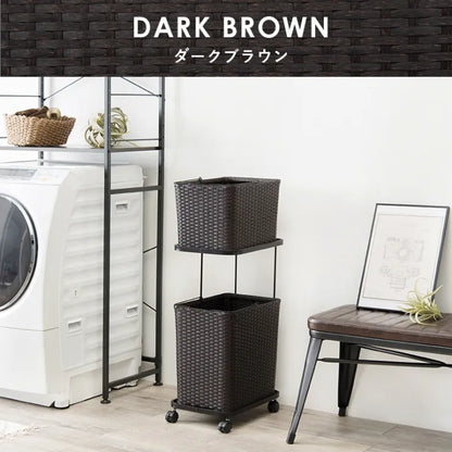 ランドリーラック RAN-2427 幅30cm 奥行き40cm 高さ97cm