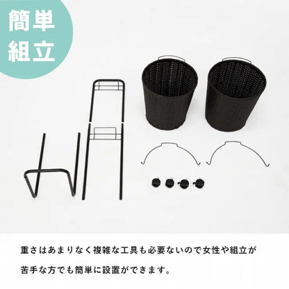 ランドリーラック RAN-2431 幅36.5cm 奥行37cm 高さ109cm