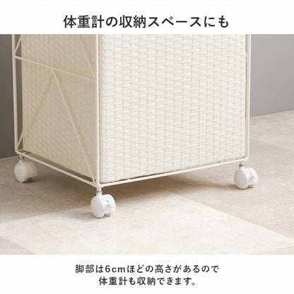 ランドリーラック RAN-2457 幅40cm 奥行き35cm 高さ80cm