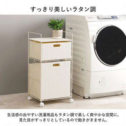 ランドリーラック RAN-2457 幅40cm 奥行き35cm 高さ80cm