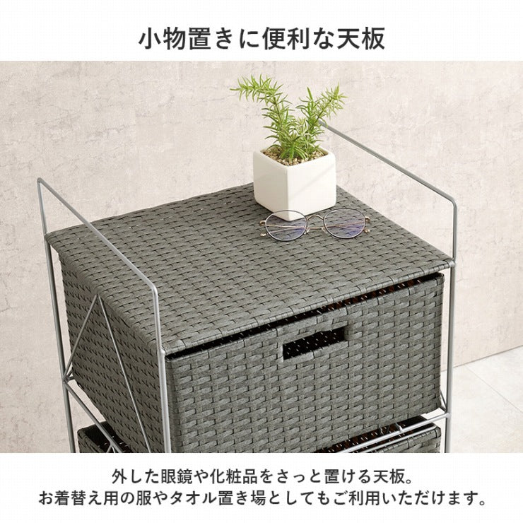 ランドリーラック RAN-2457 幅40cm 奥行き35cm 高さ80cm