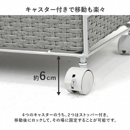 ランドリーラック RAN-2457 幅40cm 奥行き35cm 高さ80cm