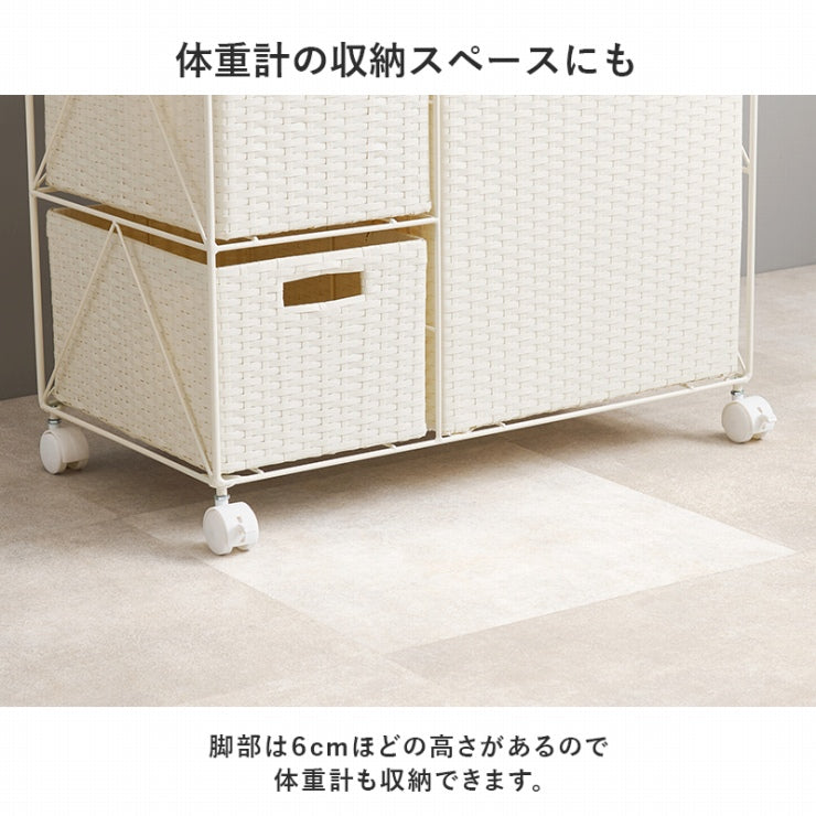 ランドリーラック RAN-2458 幅65cm 奥行き35cm 高さ80cm