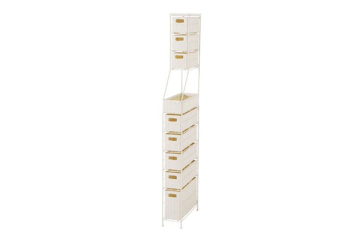 ランドリーチェスト RAN-2459 幅15cm 奥行き45cm 高さ154cm