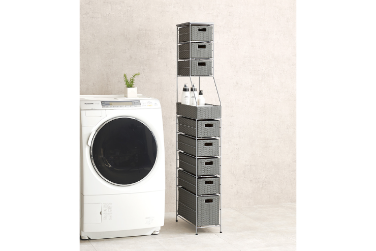 ランドリーチェスト RAN-2460 幅20cm 奥行き45cm 高さ154cm