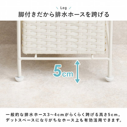 ランドリーチェスト RAN-2460 幅20cm 奥行き45cm 高さ154cm