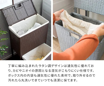 ランドリーボックス Diario ディアリオ RB-500 幅50cm 奥行き25cm 高さ80cm