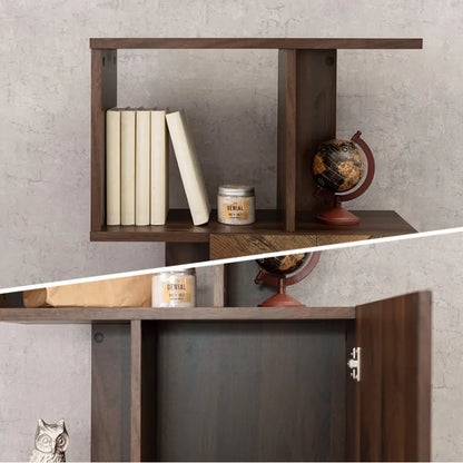 Folding leg table MT-6866 Width 105cm Depth 55cm Height 32(7)cm Folding center table Natural Brown Wooden table Solid Iron Retro Cafe table Wood table Modern Scandinavian Stylish Cute Industrial