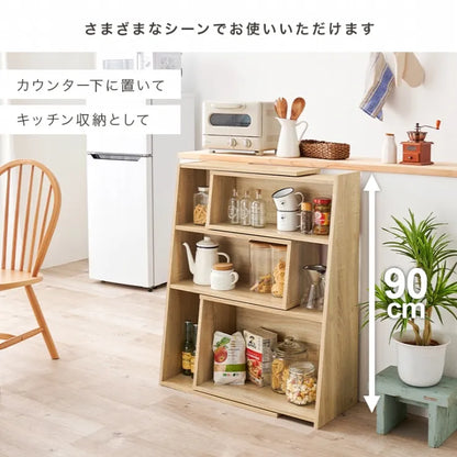 スライドラック RCC-1130 幅60～100cm 奥行き31cm 高さ90cm