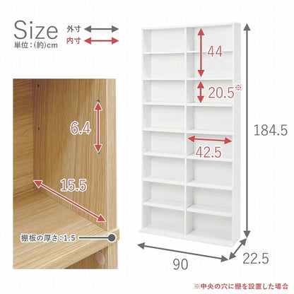 ブックシェルフ RCC-1178 3色 幅90cm オープンラック おしゃれ スリム 壁面収納 置くだけ ウォールシェルフ 棚 パーテーション DVDラック マガジンラック 玄関収納 ディスプレイラック 本棚 CDラック リビング 薄型 壁面 収納棚 収納ラック 北欧 シンプル モダン 間仕切り