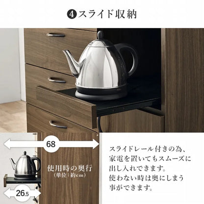 キッチンキャビネット RCC-1422 幅89cm 奥行き42.5cm 高さ182cm