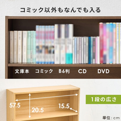 コミックラック 2点セット RCC-1508 幅60cm 奥行き17cm 高さ89cm