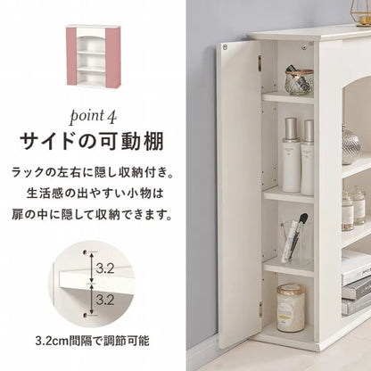 3段マントルピース RCC-1544 幅70cm 奥行21.5cm 高さ80cm