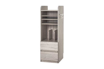 Bibliothèque RCC-1021-L Largeur 55 cm Profondeur 26 cm Hauteur 68 cm Étagère ouverte Élégant Mince Avec roulettes Étagère murale Étagère Cloison Support DVD Porte-revues Rangement d'entrée Bibliothèque Salon Mince Mural