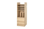Bibliothèque RCC-1021-L Largeur 55 cm Profondeur 26 cm Hauteur 68 cm Étagère ouverte Élégant Mince Avec roulettes Étagère murale Étagère Cloison Support DVD Porte-revues Rangement d'entrée Bibliothèque Salon Mince Mural