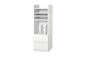 Bibliothèque RCC-1021-L Largeur 55 cm Profondeur 26 cm Hauteur 68 cm Étagère ouverte Élégant Mince Avec roulettes Étagère murale Étagère Cloison Support DVD Porte-revues Rangement d'entrée Bibliothèque Salon Mince Mural