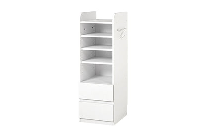 Bibliothèque RCC-1021-L Largeur 55 cm Profondeur 26 cm Hauteur 68 cm Étagère ouverte Élégant Mince Avec roulettes Étagère murale Étagère Cloison Support DVD Porte-revues Rangement d'entrée Bibliothèque Salon Mince Mural