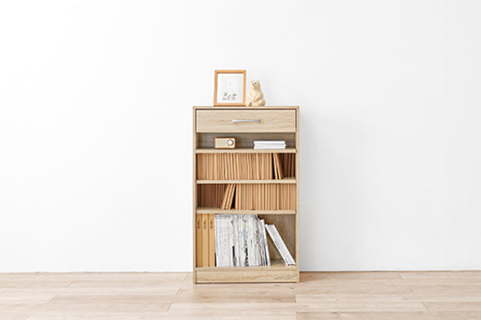 Bookshelf RCC-1021-L Width 55cm Depth 26cm Height 68cm Open rack Stylish Slim With casters Wall shelf Shelf Partition DVD rack Magazine rack Entryway storage Bookshelf Living room Slim Wall