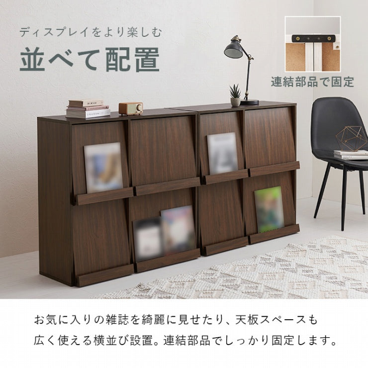 フラップ式 ディスプレイラック 2台セット RCC-1716-2S 幅85cm 奥行き35cm 高さ85cm