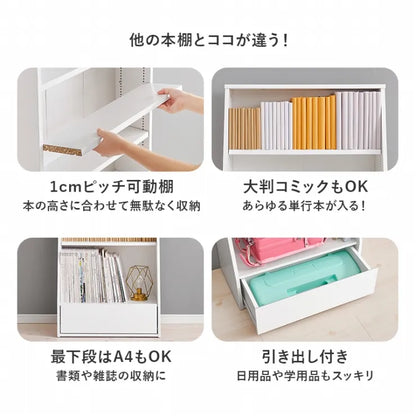 ブックラック RCC-1906 幅60cm 奥行30cm 高さ85cm
