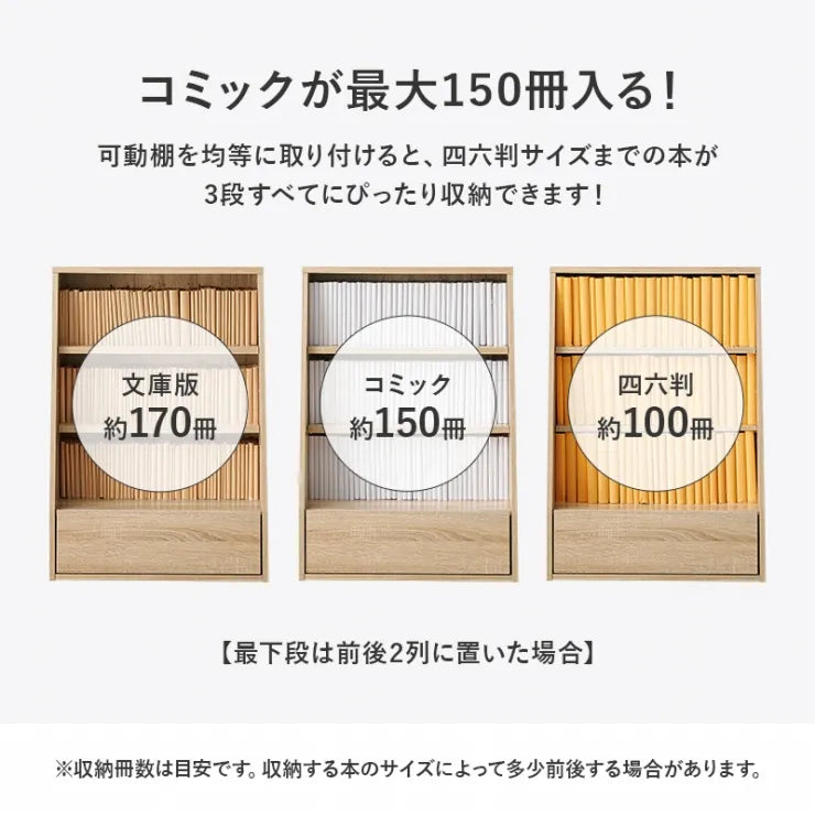 ブックラック RCC-1906 幅60cm 奥行30cm 高さ85cm