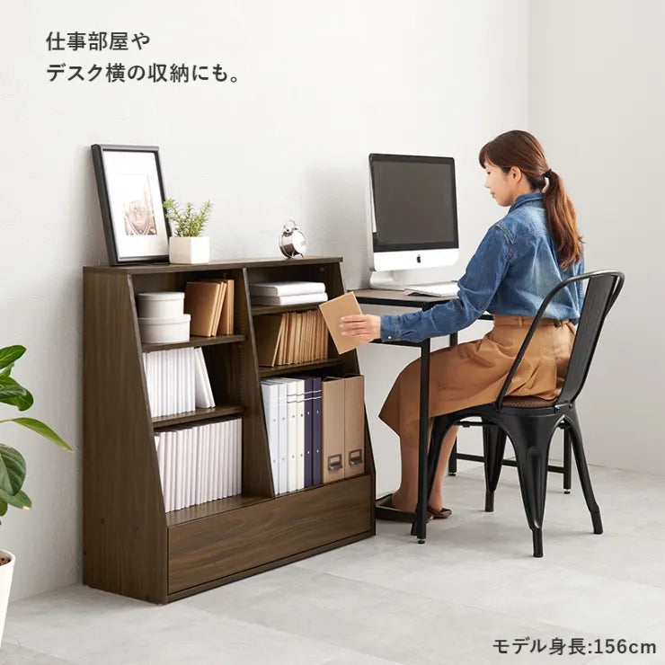 ブックラック RCC-1907 幅90cm 奥行き30cm 高さ85cm
