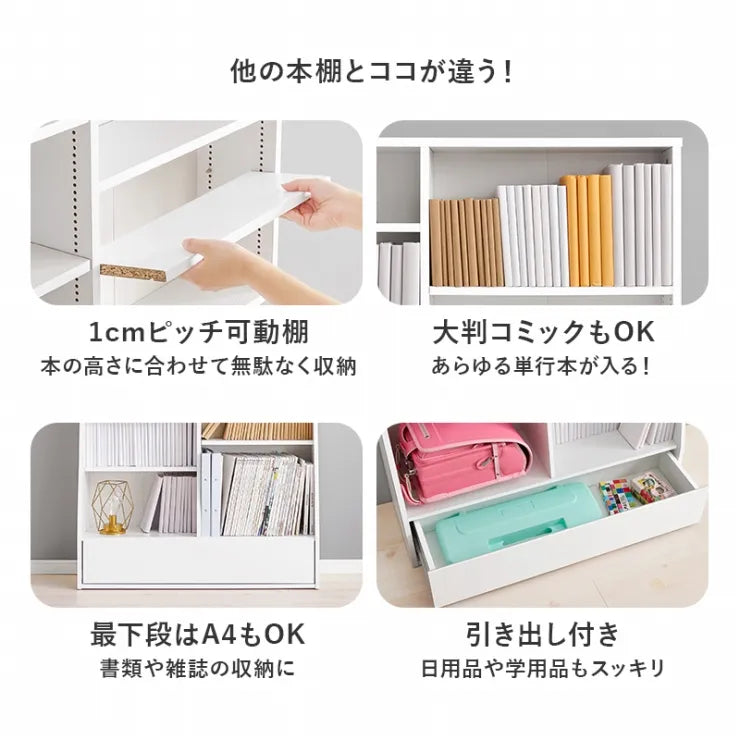 ブックラック RCC-1907S 幅90cm 奥行30cm 高さ175cm