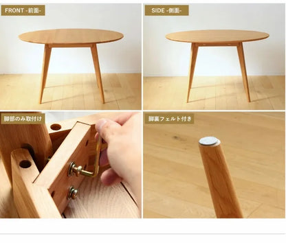 ダイニングテーブル River-120 幅120cm 奥行き120cm 高さ71cm