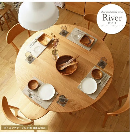 ダイニングテーブル River-120 幅120cm 奥行き120cm 高さ71cm