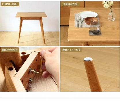 ダイニングテーブル River-80 幅80cm 奥行き80cm 高さ71cm