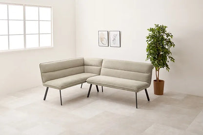 ダイニングソファ2点セット ROISE-2P-LS 幅137cm 奥行き66cm 高さ75cm 座面高さ44cm